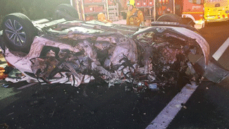 Un kamikaze provoca dos muertos en la A-7 en el término de Tibi