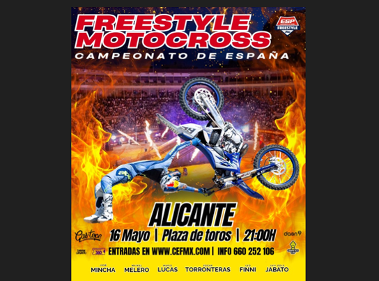El espectáculo del Freestyle llegará a la ciudad de Alicante en el mes de mayo