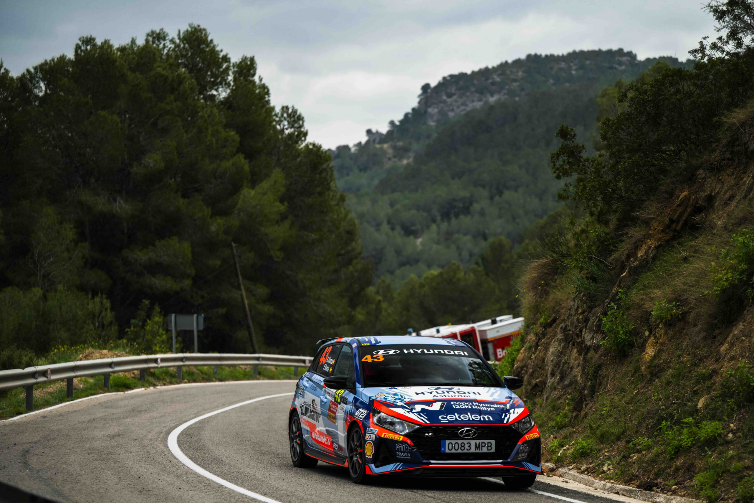 Adrián Blanco, primer líder de la Copa Hyundai i20N Rallye 2026, que arrancó en Alicante