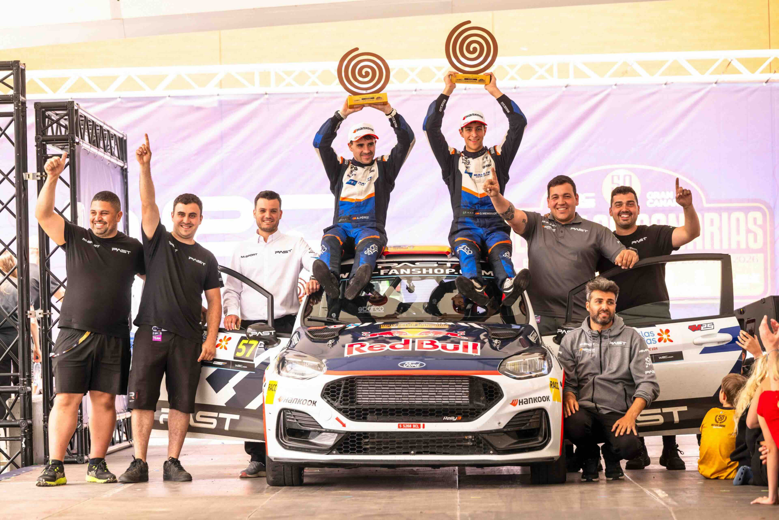 Gil Membrado (Ford) se coloca líder del Mundial de WRC3 tras el Rally Islas Canarias