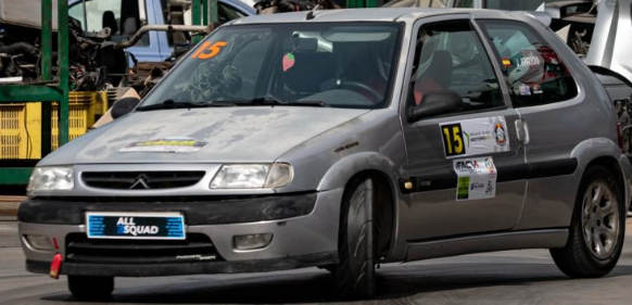 El piloto de Cadeal, Jorge Aparicio, gana el Slalom de Dolores, con un Citroën Saxo VTS