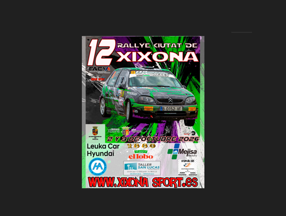 El día 21, se cierran las inscripciones bonificadas para el 12º Rallye Ciutat de Xixona
