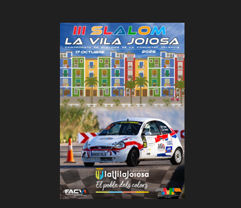Presentado el cartel oficial del III Slalom de la Vila Joiosa (17 de octubre)